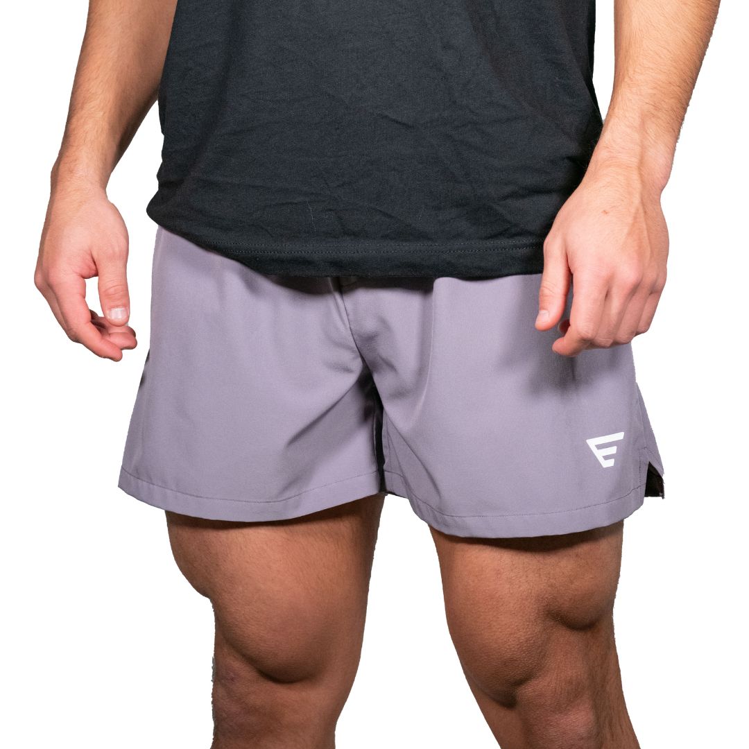 Performance Athletic 5 inch shorts purple