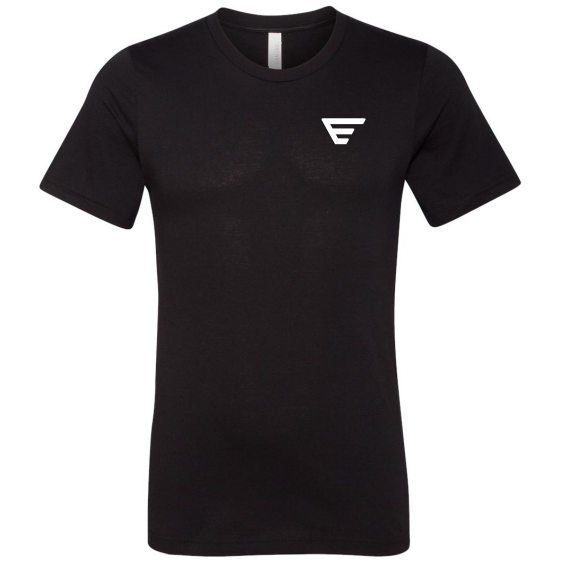 Exousia Tri-Blend Performance Athletic Shirt Black#color_black