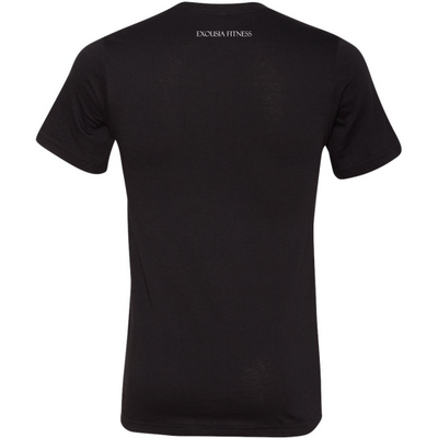 Exousia Tri-Blend Performance Athletic Shirt Black#color_black